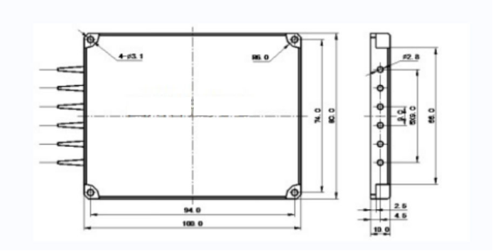 8通道CWDM尺寸图 8通道CWDM尺寸图